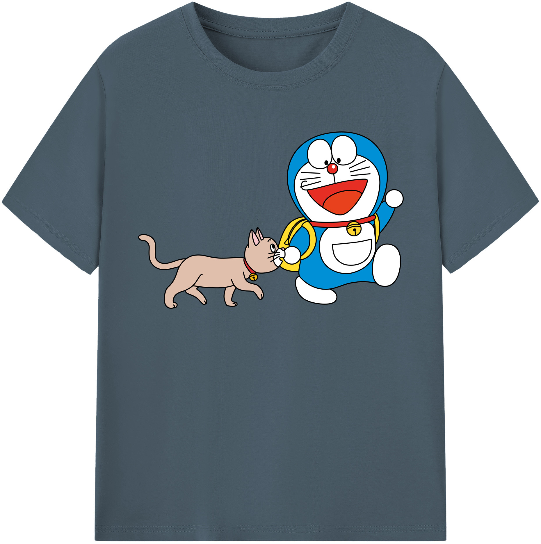 （画像用） ドラえもん Doraemon 綿100％半袖Tシャツ（フロントプリント）